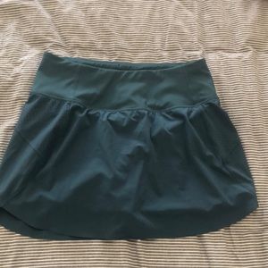 Athleta Run With It Skort - teal - XS
